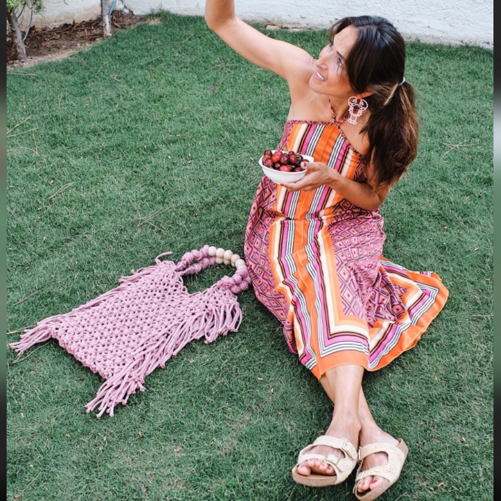 Zara Geometric Maxi Dress